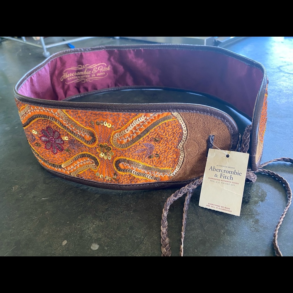 Abercrombie & Fitch Boho Embellished Handmade Belt